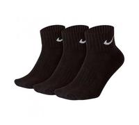 Nike Socquettes Mixte Cush – 3p Value Noir (Black/White 001) Taille M EU