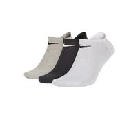 Nike 3 Pack No Show Socks Mens Noir/Gris/Blanc 5-8 (M) Male