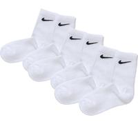 Nike Kids Crew 3 Pack Unisexe - Chaussettes, Blanc - Taille 27 - 35 White 27 - 35