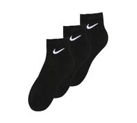 Nike U NK Everyday Cush QTR 3PR Chaussettes Homme, Blanc/Noir, L (Taille Fabricant : L), Noir/Blanc
