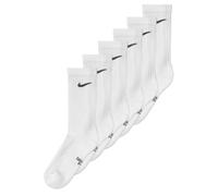 Nike Kids Crew 6 Pack Unisexe - Chaussettes, Blanc - Taille 38 - 42 - Coton White 38 - 42