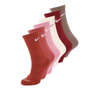 NIKE Chaussettes de sport 'Everyday Plus' beige / beige clair / rouille / rose / blanc, Taille 46-50