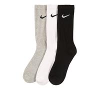 NIKE Chaussettes de sport greige / noir / blanc, Taille 38-42