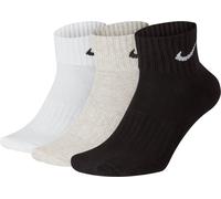 NIKE Chaussettes de sport gris chiné / noir / blanc, Taille 42-46