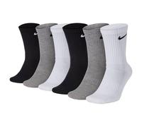 NIKE Chaussettes de sport gris chiné / noir / blanc, Taille 46-50