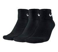 Nike Chaussettes d'entraînement Everyday Lightweight pour homme (lot de 3 paires), Noir/blanc., M