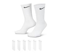 Nike Chaussettes Everyday Cush Crew – 6 paires – Homme – Blanc/Noir – Taille M