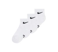 Nike Kids Ankle 3 Pack Unisexe - Chaussettes, Blanc - Taille 27 - 35 White 27 - 35