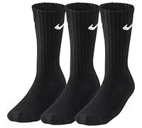 Nike Mixte Cush Crew - 3p Value Chaussette, Noir/ Blanc, L EU