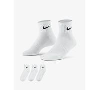 Nike Chaussettes Quotidiennes (3 Paires), Unisexe - 100 (Blanc/Noir)