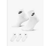 Nike Chaussettes Unisex Sportives Everyday Essential (3 paires) Bianco/Nero