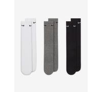Nike Chaussettes Unisexe Everyday Amorti Crew (3 Paires) - 964 ( Blanc/Noir/Gris