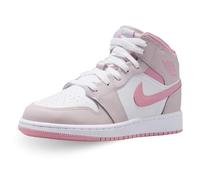 NIKE Chaussures Air Jordan 1 Mid (GS) Code DQ8423-600 Rose Garçons, Rose Blanc, 38 EU