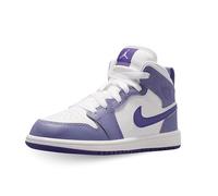 NIKE Chaussures Air Jordan 1 Mid (PS) Code DQ8424-500 Violet Enfants, Violet et blanc., 29.5 EU