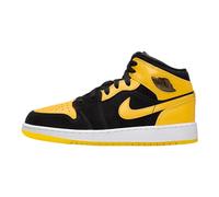 Nike Chaussures Air Jordan 1 Mid Se (GS) Code HJ5940-071 Noir, Noir Jaune Blanc, 39 EU