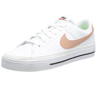 Nike Chaussures Court Legacy Canvas pour Femme, White Rose Whisper Team Orange Noir, 41 EU