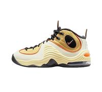Nike Chaussures de Basketball Air Penny II pour Homme, Wheat Gold Safety Orange Black Coconut Milk White, 45.5 EU
