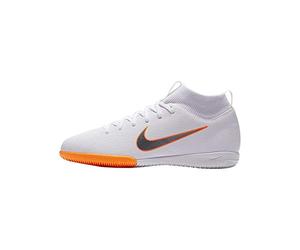 Nike Chaussures de Football d'intérieur Mercurial Superflyx VI Academy Unisexes pour Enfant, Blanc Chrome Total O 107, 36.5 EU