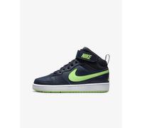 Nike Chaussures Junior Court Borough Milieu 2 (GS) - 403 (Dark Noir/ Blanc/ Lime