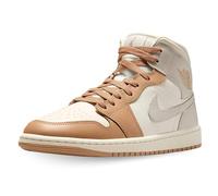 Nike Chaussures Wmns Air Jordan 1 Mid Code BQ6472-118 Beige Femme, Beige marron gris, 39 EU