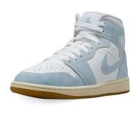 Nike Chaussures Wmns Air Jordan 1 Mid Se Code HQ2005-100 Blanc Femme, Blanc/bleu, 40 EU