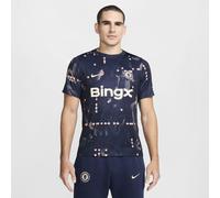Haut de foot à manches courtes d'avant-match Nike Dri-FIT Chelsea FC Academy Pro SE pour homme Obsidian/Apricot Agate/Guava Ice S