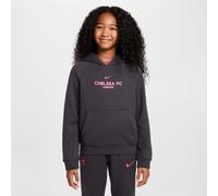3e sweat à capuche Nike Football Chelsea FC pour ado Anthracite/Pink Prime M