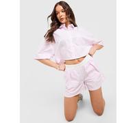Nike Chemise Poplin Stripe - Rose S