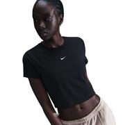 T-shirt court Nike Sportswear Chill Knit pour femme Noir/Sail S (FR 38-40)