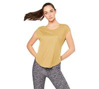Nike City Sleek T-Shirt T-Shirt Femme Gold/Reflective Silv FR : L (Taille Fabricant : L)