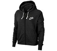 Nike CJ1694-010 W NSW Gym VNTG JSY FZ Hoodie Sweatshirt Femme Black/sail Taille XS