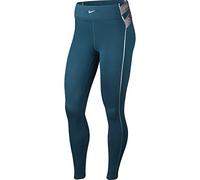 Nike CLN Hyperwarm Tight Pantalons Femme Midnight Turq/Metallic Silver FR: M (Taille Fabricant: M)