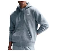 Nike - Club BB Full Zip Hoodie - Sweat à capuche - S - dark grey heather / light smoke grey / white