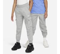 Nike Full Length Pant K NSW Club FLC Crgo PNT Lbr, DK Grey Heather/Base Grey/White, FD3012-063, XL