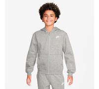 Sweatshirt zippé à capuche enfant Nike Club Fleece LBR Gris 13/15 ans Unisex