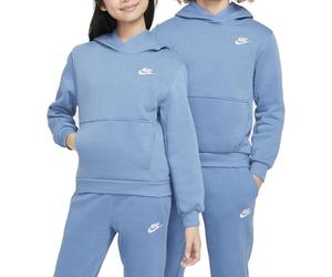 NIKE Club Fleece Lbr Pull-Over pour Enfants Aegean Storm/White 7/8 Ans