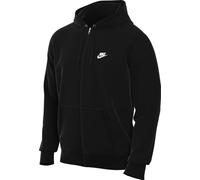 Sweat à capuche et zip en molleton Nike Club pour homme Noir/Noir/Blanc XS