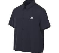 Nike Club HJ2026-451 Chemise boutonnée à Manches Courtes pour Homme, Obsidienne/Blanc, Taille S
