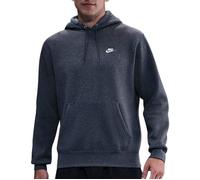 Nike Club Big Brush Pull Over Hoody Sweat à Capuche, Anthracite chiné/Gris Fer/(Blanc), XL Homme