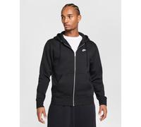 Nike Club Men's Full Zip Hoodie Fleece Felpa con cappuccio da uomo black