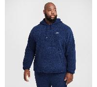 Nike Club Men's Winterized Pullover Hoodie Midnight Navy/White - L