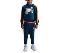 NIKE Combinaison enfant col rond polaire bleu, Bleu/orange., 6 ans