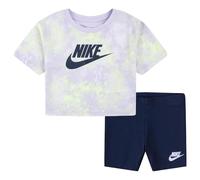 Nike COMPLET BIMBA BOXY TEE ET BIKE SHORT 16L658, lilas, 24 mois