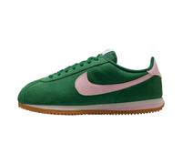 Nike Cortez Baskets pour Femme : Cuir, Sport Vert/Rose Mousse, Vert, 38 EU | Baskets rétro en cuir avec bout large, ajustement stable et semelle extérieure à chevrons adhérente