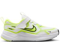 Nike Cosmic Runner HM4400 106 Chaussures de course pour enfants, blanc et jaune fluo, fermeture à déchirure, maille respirante, Blanc, 34 EU