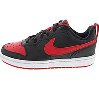 Nike Court Borough Low 2 Baby/Toddler Shoe, Black/University Red-White, 22 EU