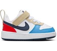 Nike Court Borough Low 2 Baby/Toddler Shoe Wht/Blu/Red C3 (19) Male