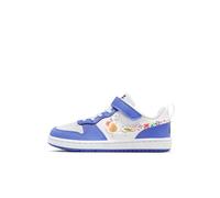 Nike - Kid's Court Borough Low Fleece - Baskets - EU 33,5 - white / white / sapphire / black