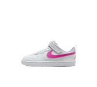 Nike Court Borough Low RECRAFT PS Bambina Sneaker, White Laser Fuchsia, 31.5 EU