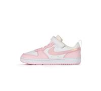 Nike Court Borough Low Recraft (PS) Young Athletes Shoe, White/Pink Foam, 28.5 EU